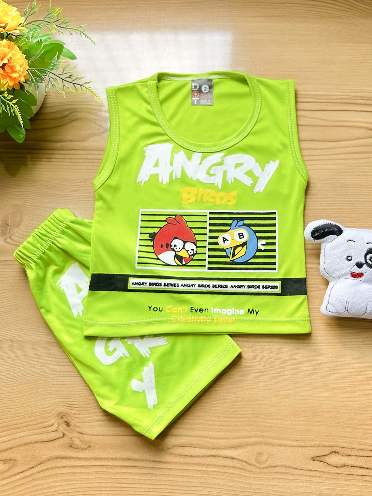 Baba Suit Angry Bird Green For Newborn HG NBS758
