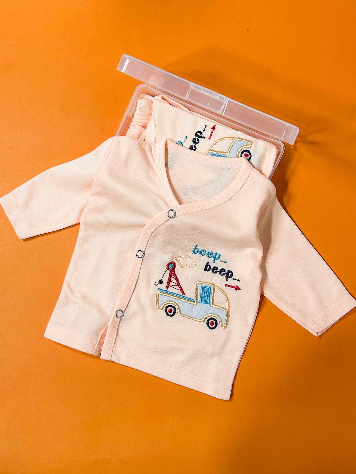 0Mth - 3Mth Peach 4Pcs Gift Set For Newborn HG NBGS274