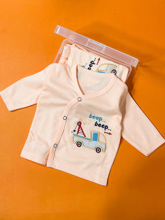 0Mth - 3Mth Peach 4Pcs Gift Set For Newborn HG NBGS274