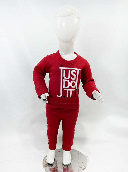 3Mth - 9Mth Fleece Red Suit For Newborns NBS660