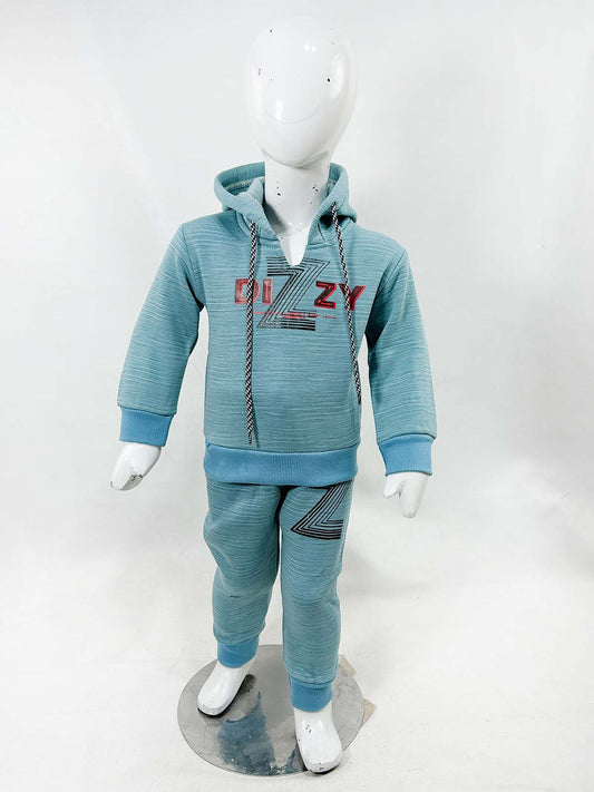 2Yr - 5Yrs Fleece Dizzy Cyan Suit For Kids SH BS574