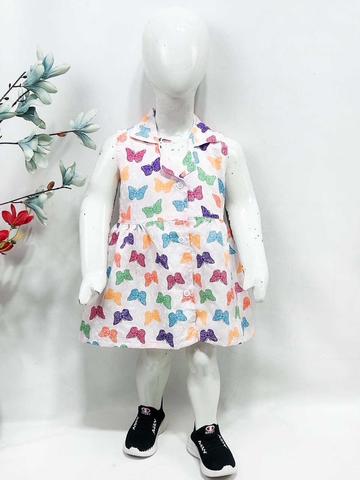 1Yr - 9Yrs Pink Frock For Girls NG GF54