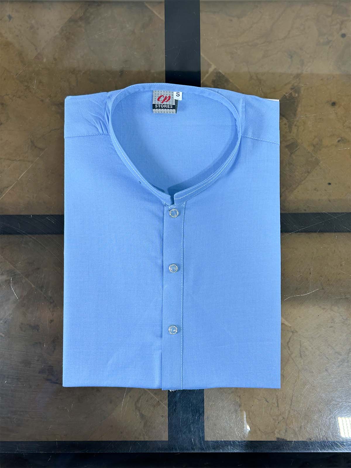 Light Blue Plain Kurta for Men MK26