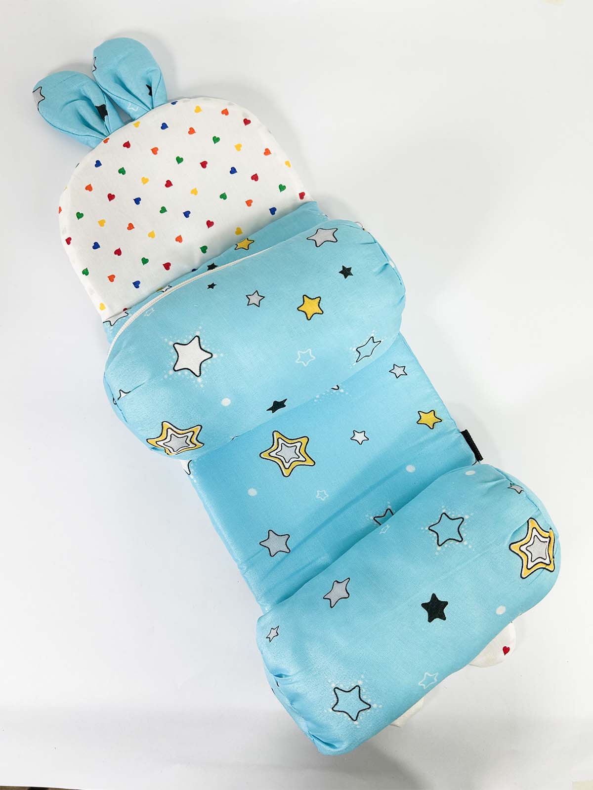 Adjustable Baby Head Support Pillow Multicolor