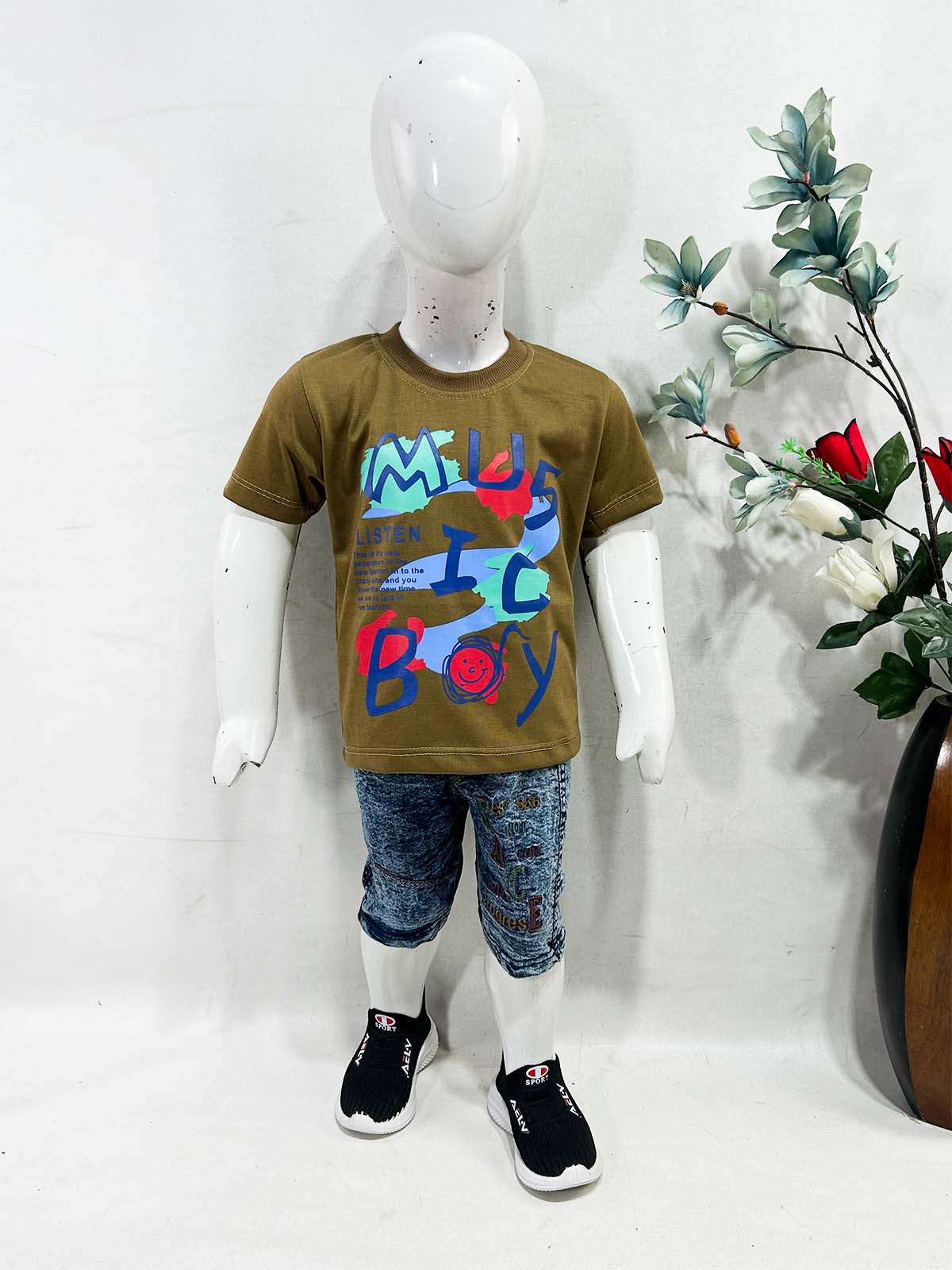 1Yr - 4Yrs Boy Olive Suit For Kids RZ BS665