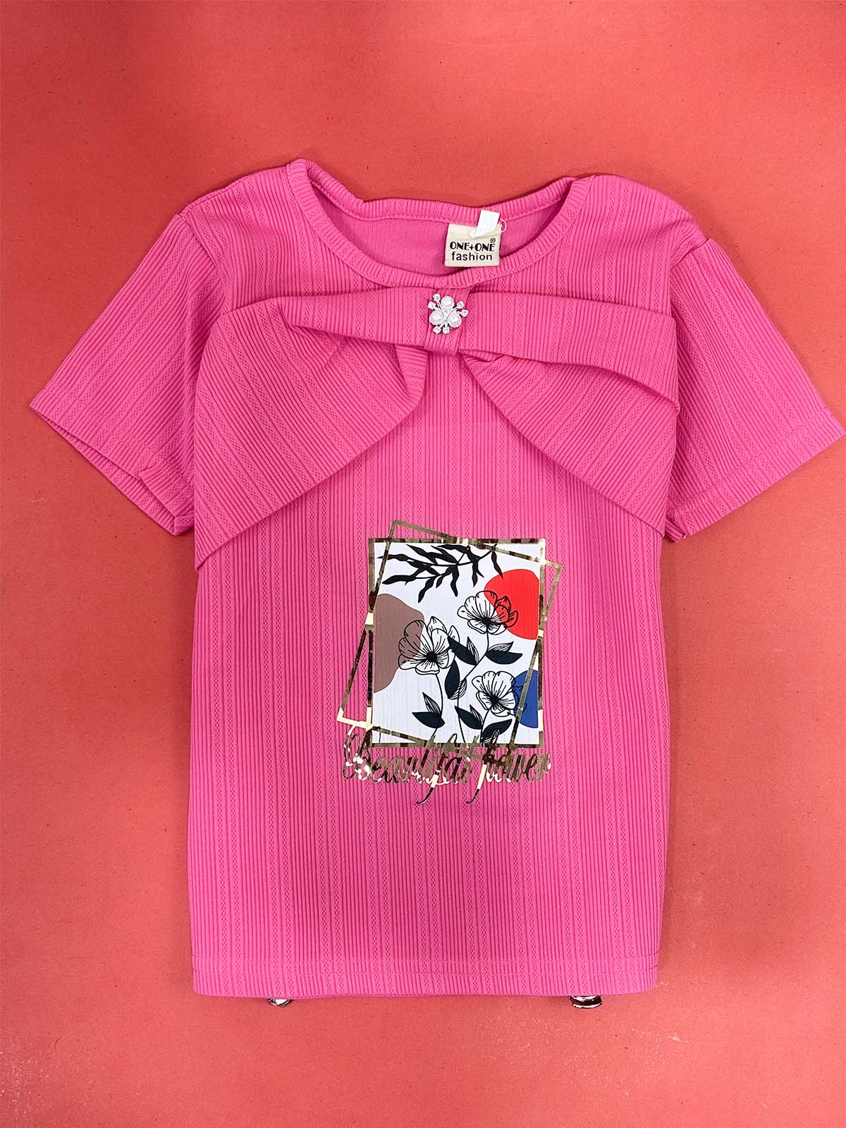 2Yrs - 7Yrs Pink T-Shirt For Girls OP GTS92