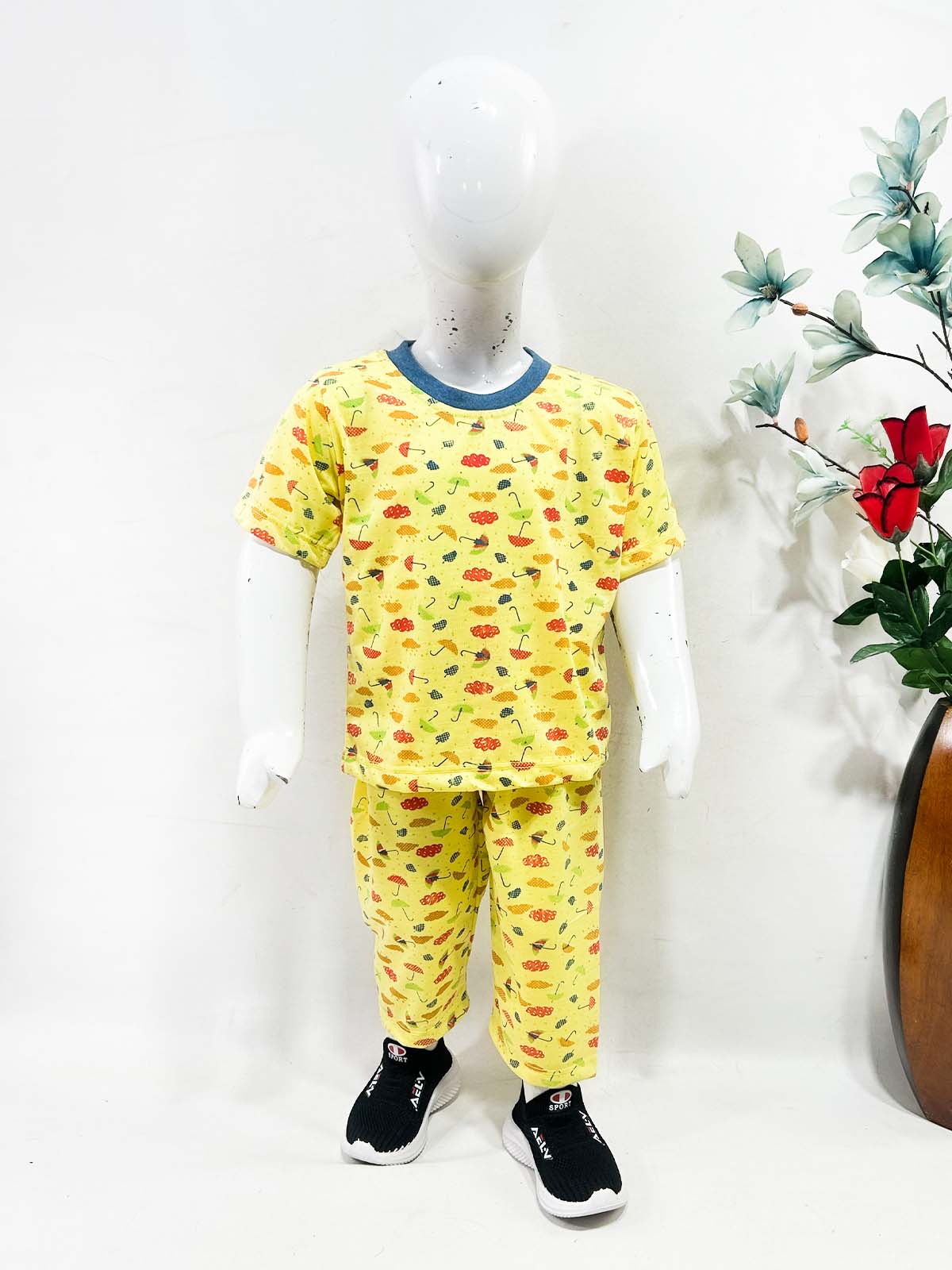 1Yrs - 5Yrs Yellow Jersey Night Suit For Kids NG BNS40