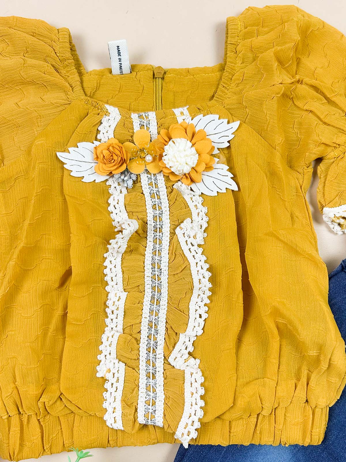 1Yr - 4Yrs Yellow Suit For Girls TG GS468