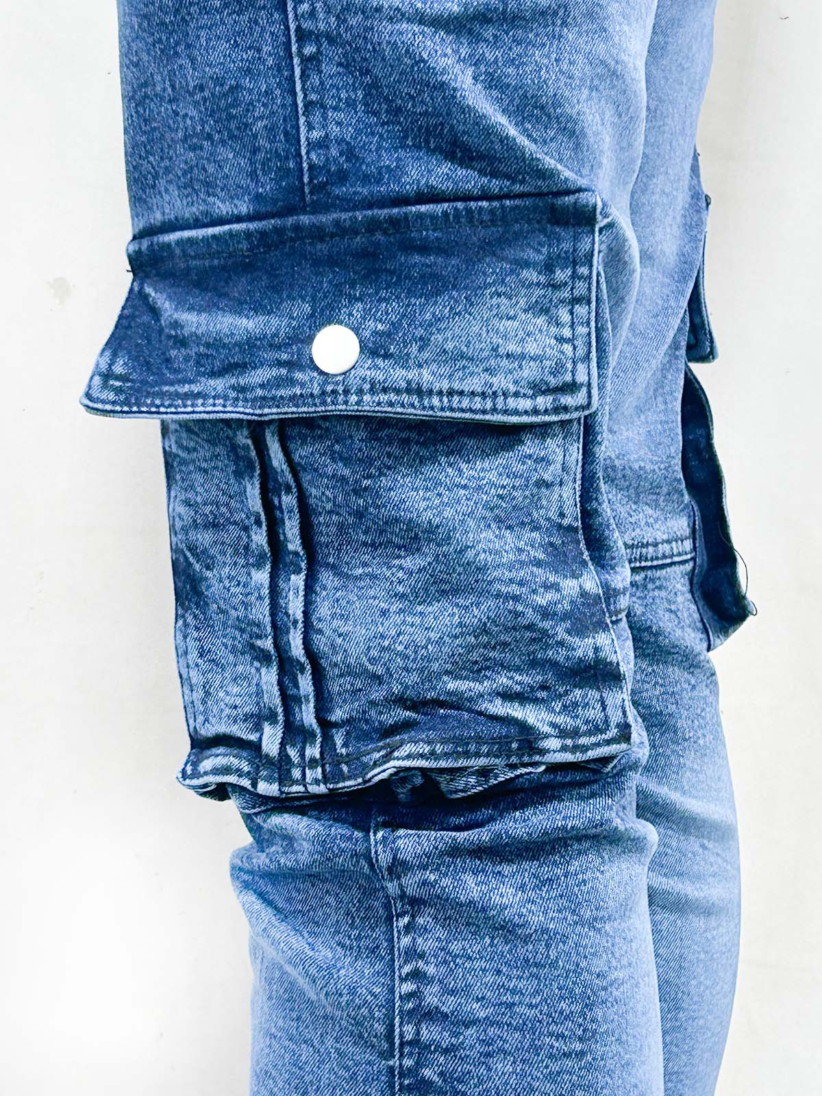 Blue Stretchable Jeans For Men MT233