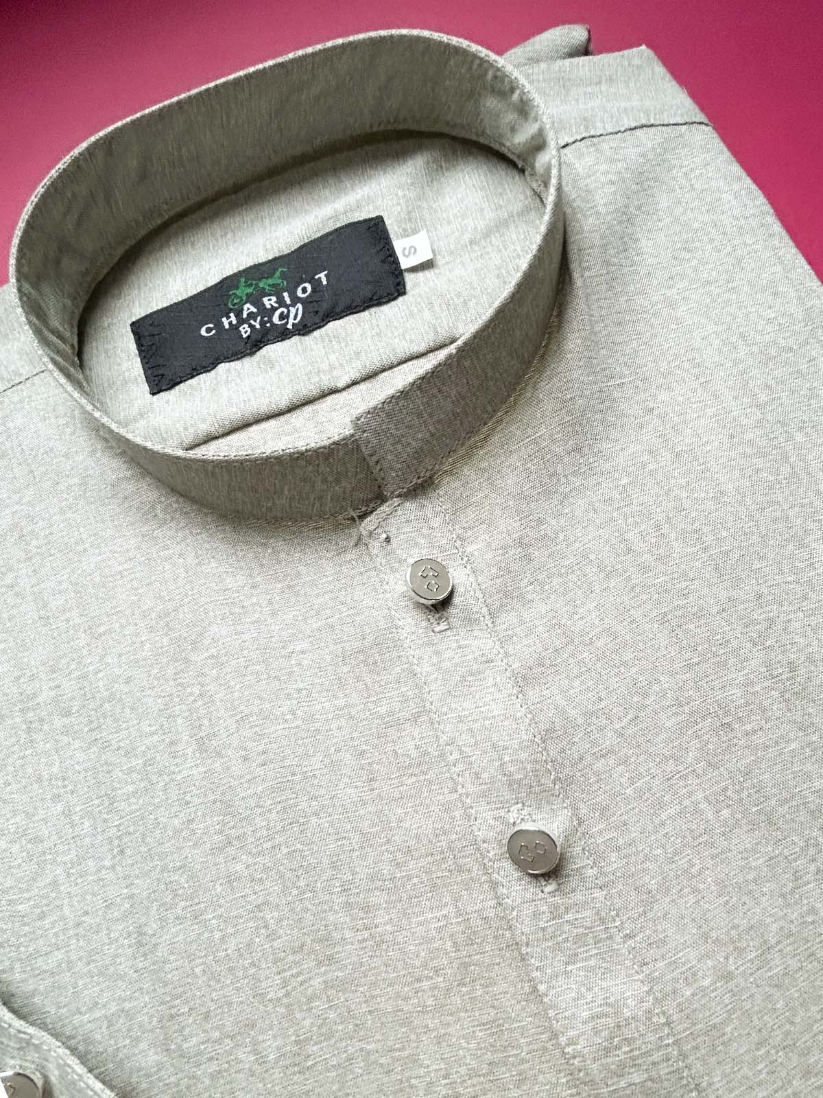 946A-3 Light Green Stitched Suit Sherwani Collar Kameez Shalwar For Men MSK376