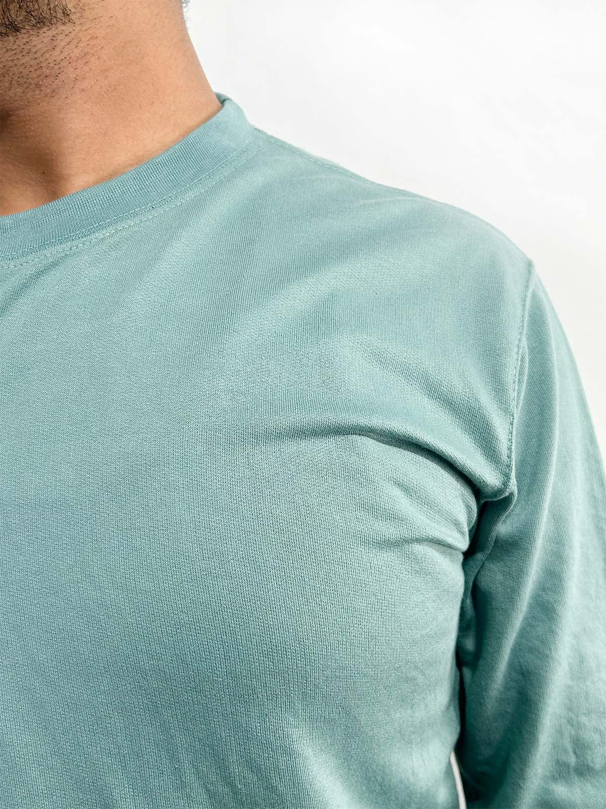 Green Full Sleeve T-Shirt For Men MTS403