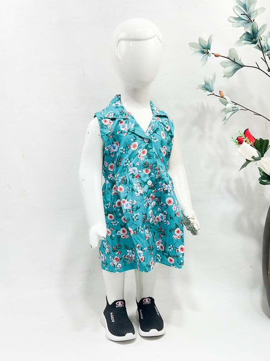 1Yr - 9Yrs Green Frock For Girls NG GF43