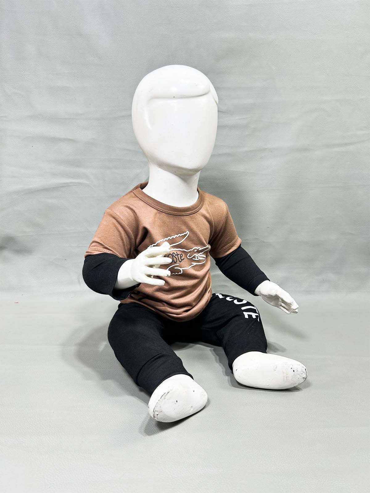 3Mth - 9Mth Caco Brown Baba Suit For Newborns NBS688