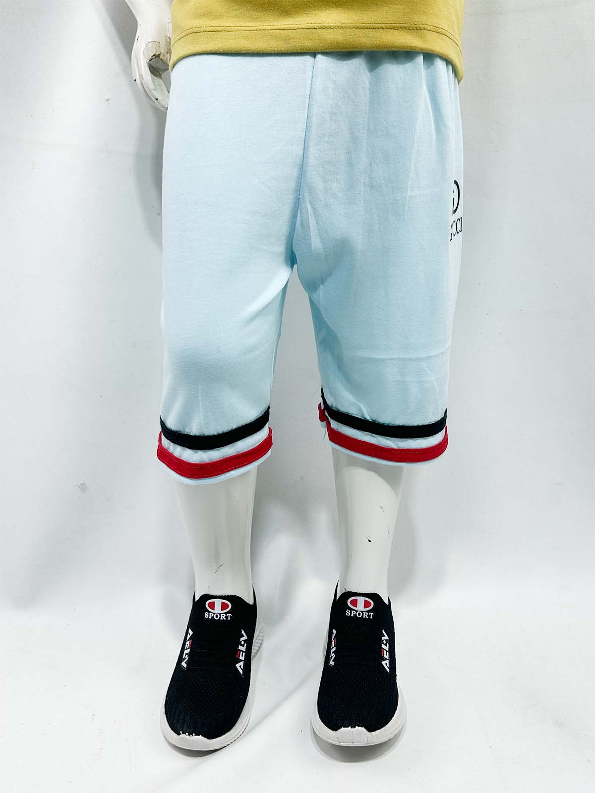2Yrs - 5Yrs Light Blue Boys 3-QTR Short For Boys BQS25