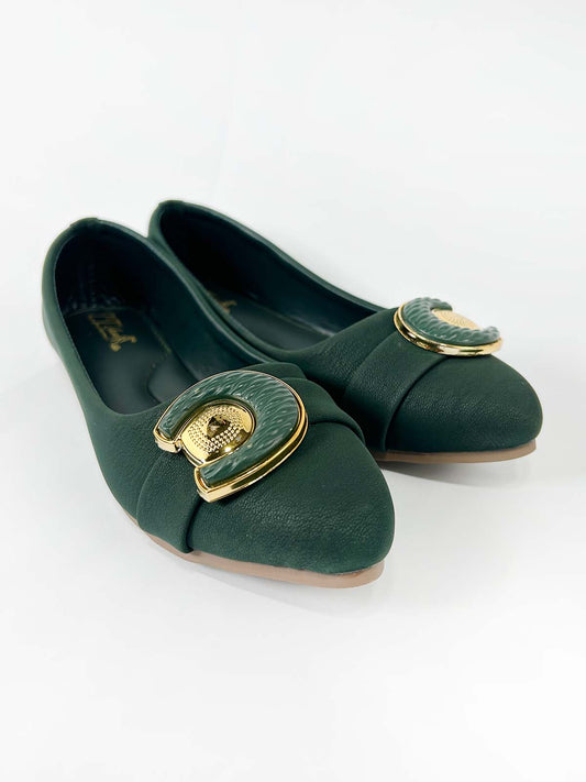 Green Casual Pumps For Women WP22