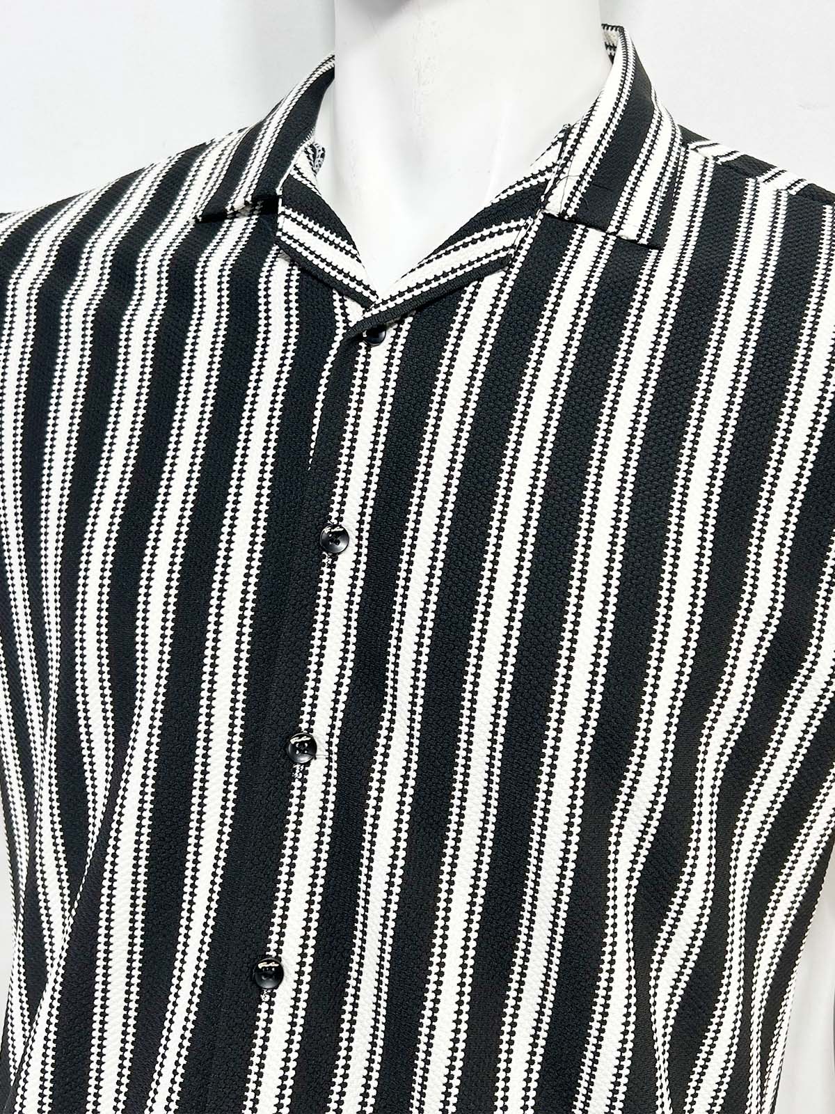 Black Old Money Shirt For Men MCS112