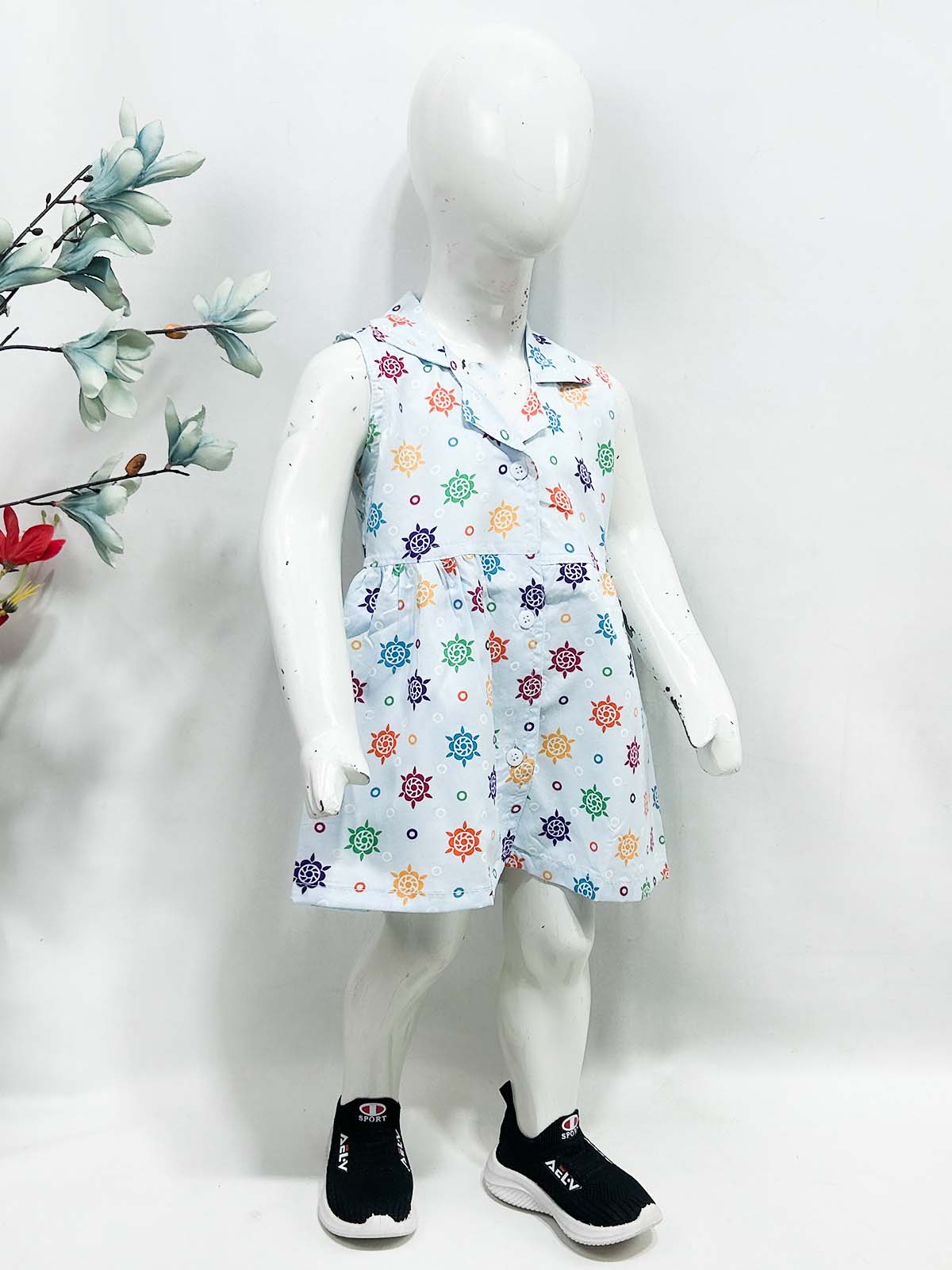 1Yr - 9Yrs Blue Frock For Girls NG GF55