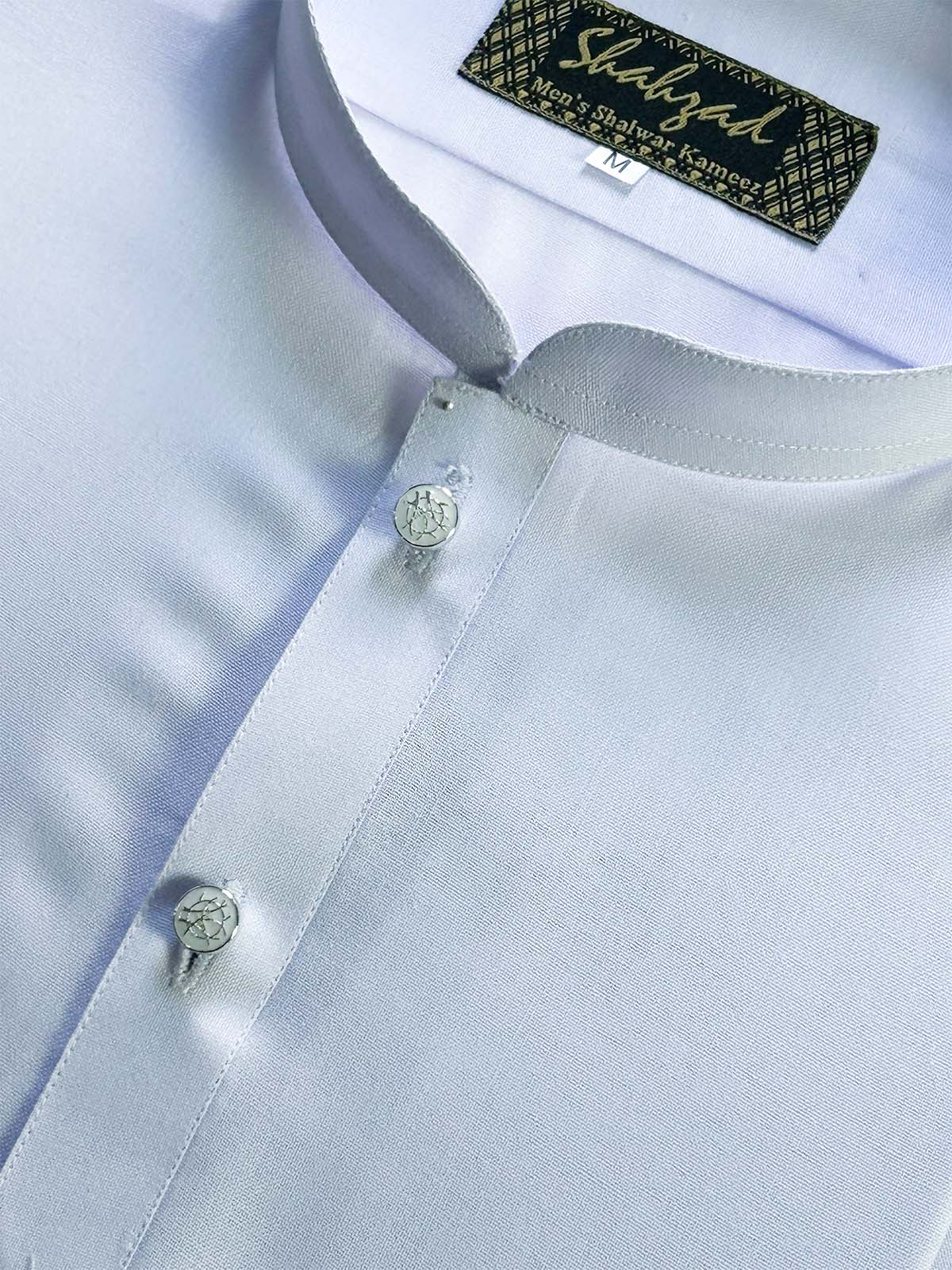 927 White Stitched Suit Sherwani Collar Kameez Shalwar For Men MSK339