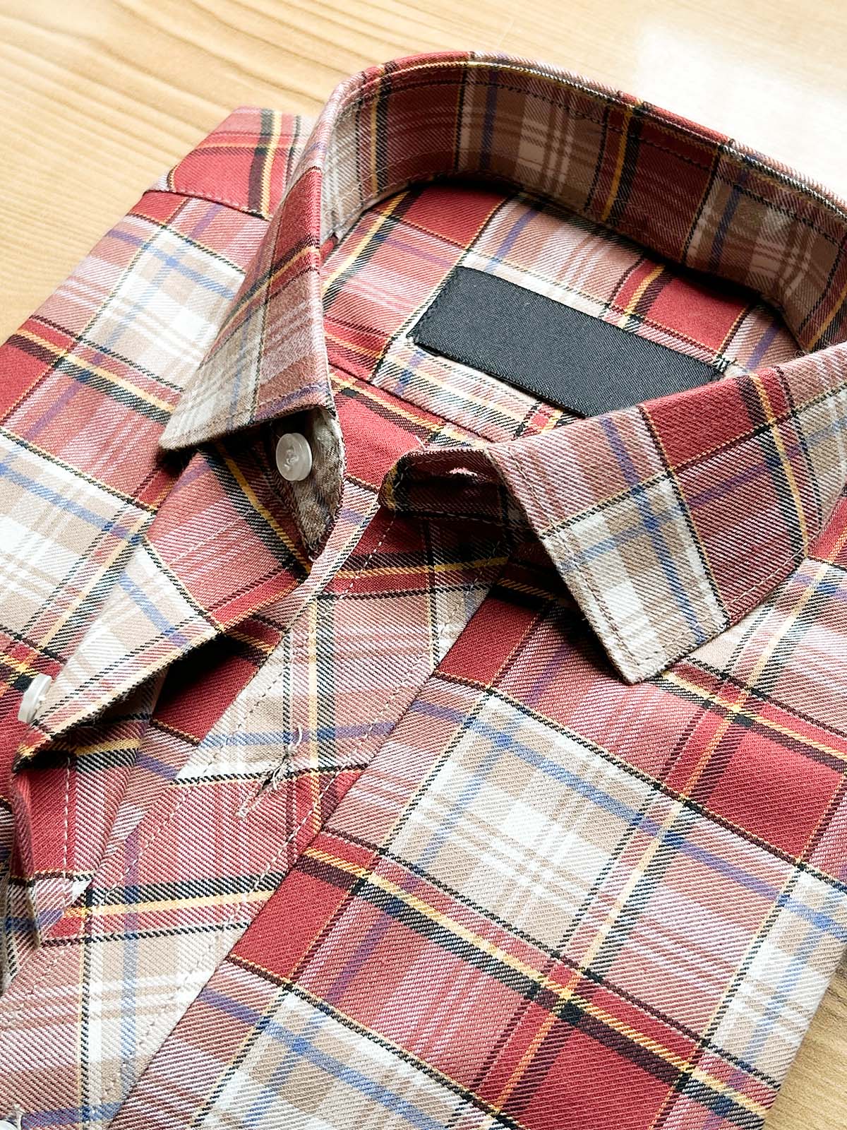 Red Checks Formal Dress Shirt For Men MFS512
