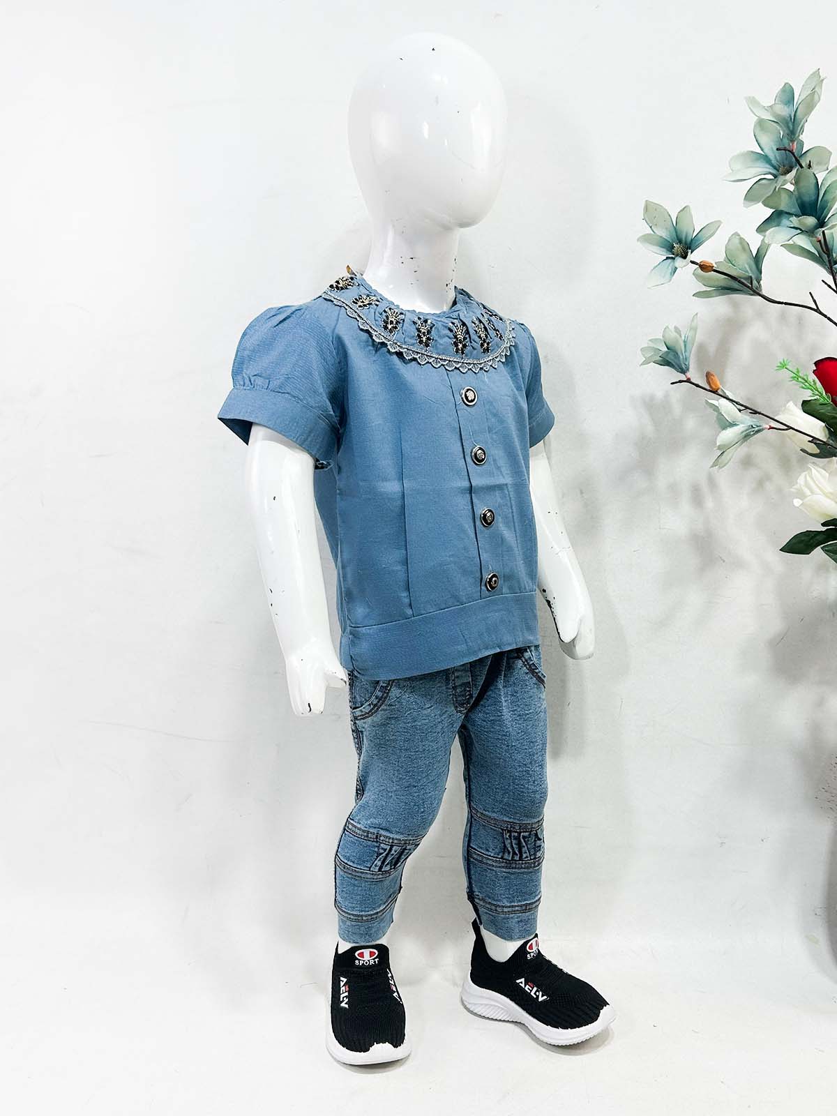 1Yr - 4Yrs Blue Suit For Girls OP GS429