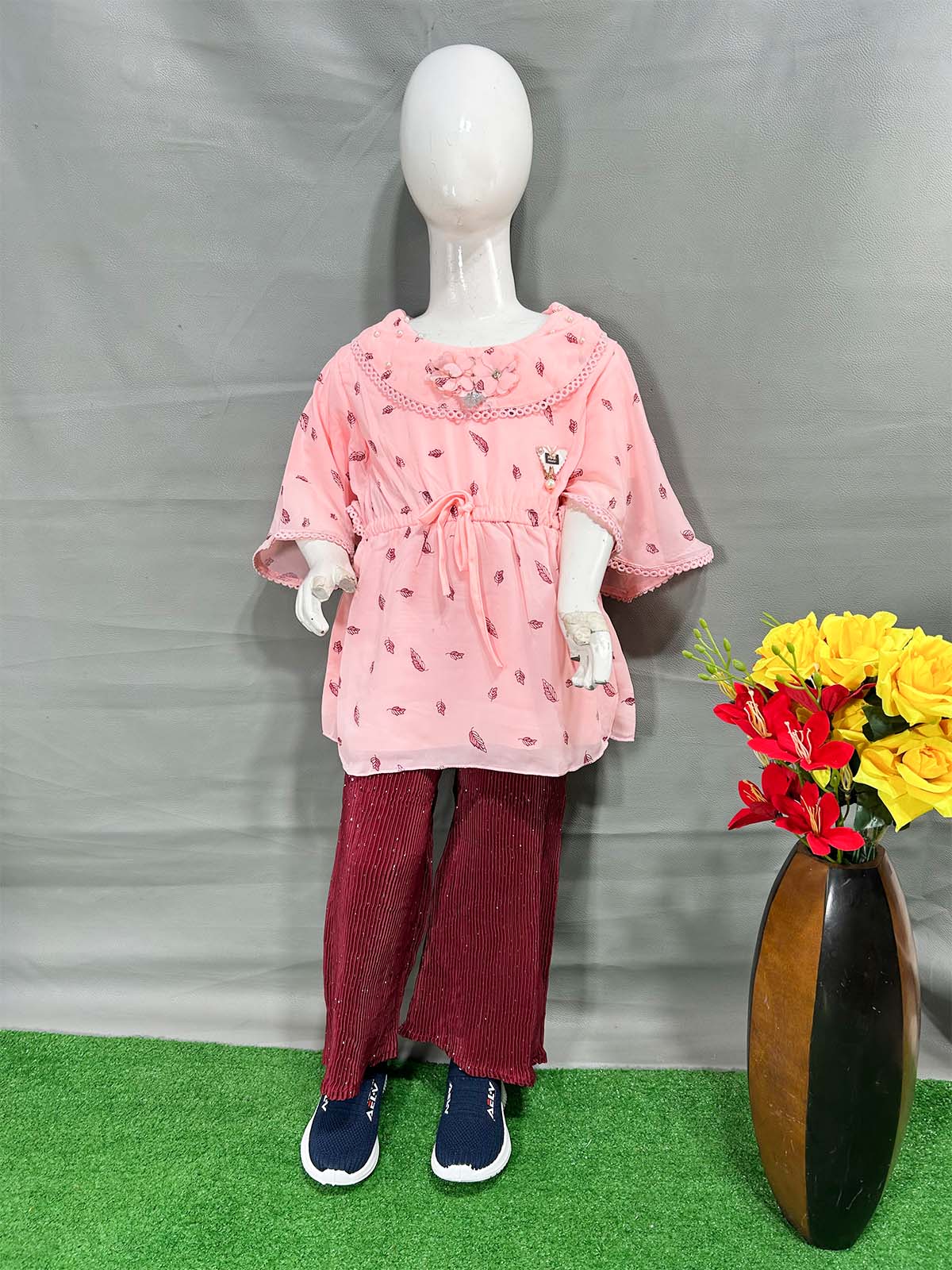 5Yr - 8Yrs Pink Suit For Girls WG GS365
