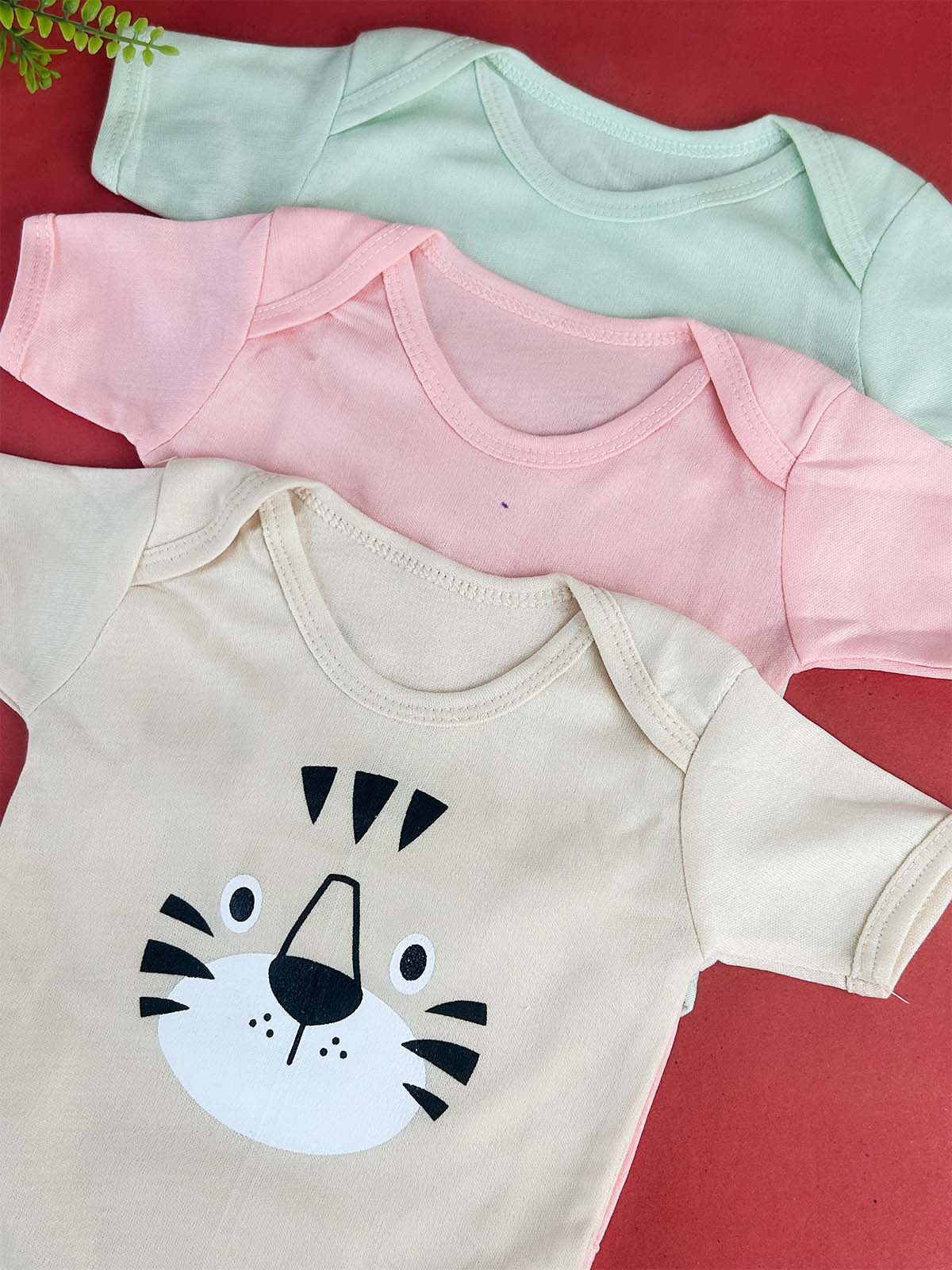 0Mth - 3Mth Pack of 3 Bodysuit Romper For Newborn HG NBR128