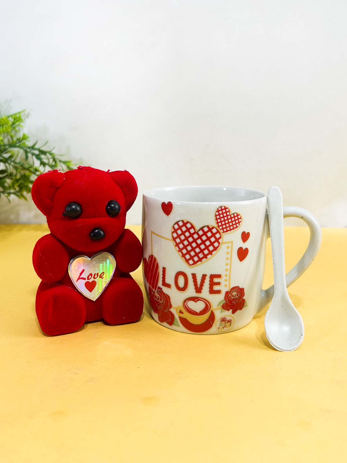 Coffee Mug With Teddy Bear and Spoon CM53