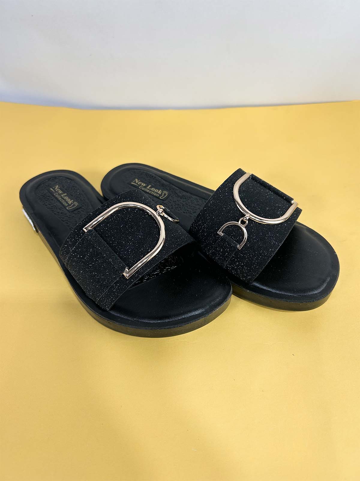 Black Casual Slipper for Women WS36