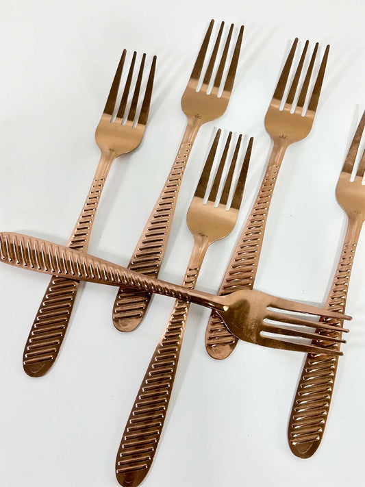 Pack of 6 Stainless Steel Dinner Fork 04 D121