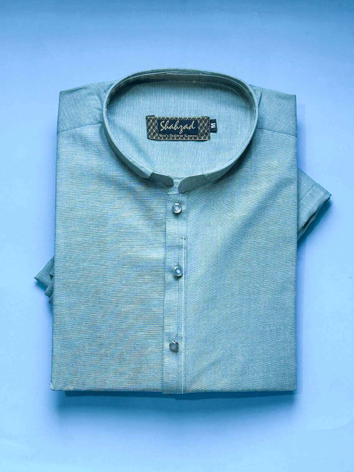 973-4 Light Green Stitched Kurta Pajama Suit For Men MSK435