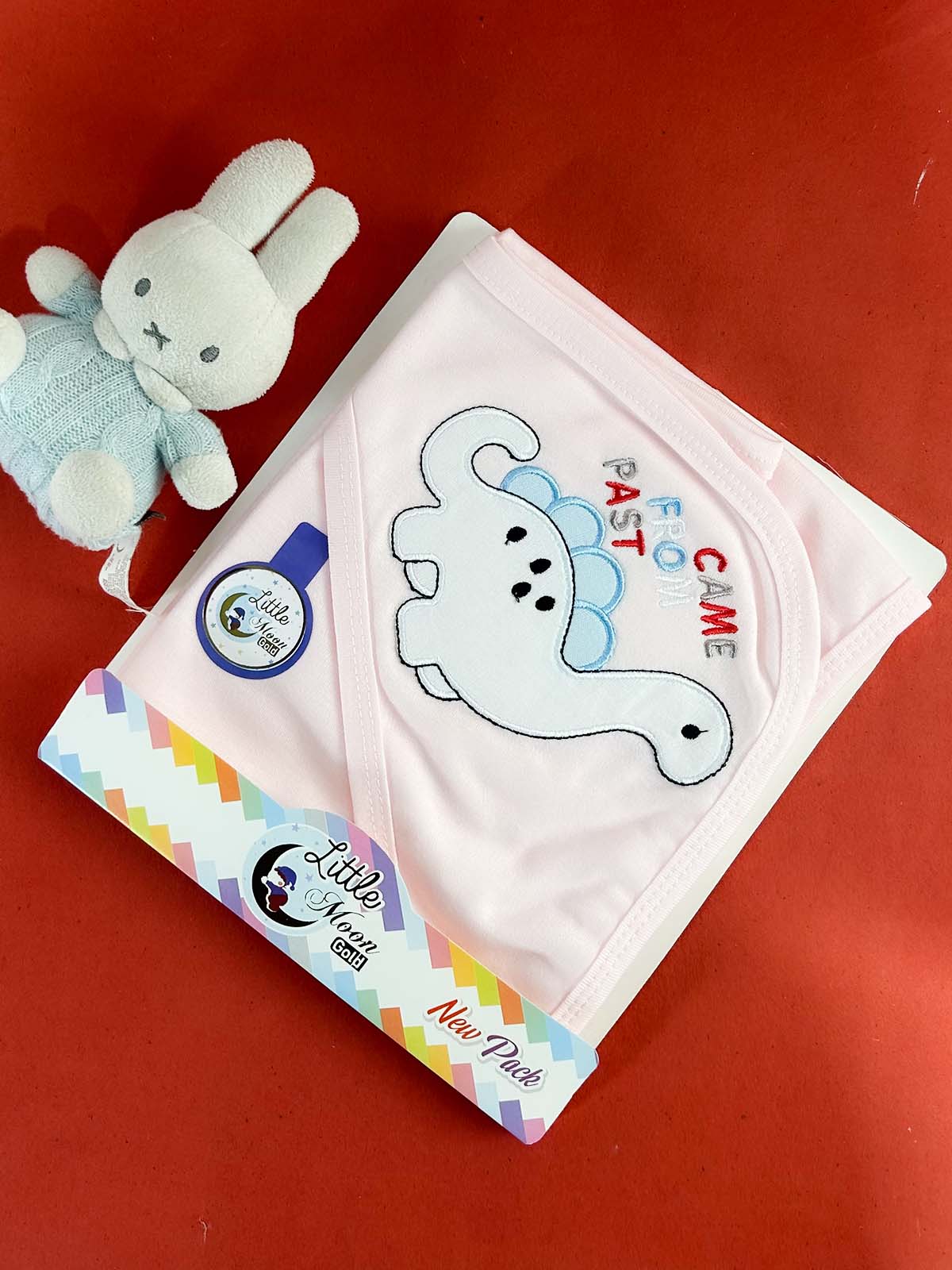 Dinosaur Pink Wrapping Sheet For Newborn NWS54