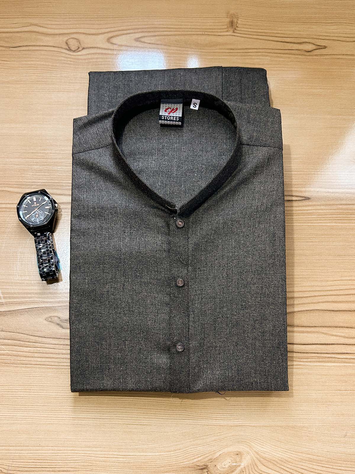 823-6 Woollen Stitched Suit Kameez Shalwar For Men MSK310