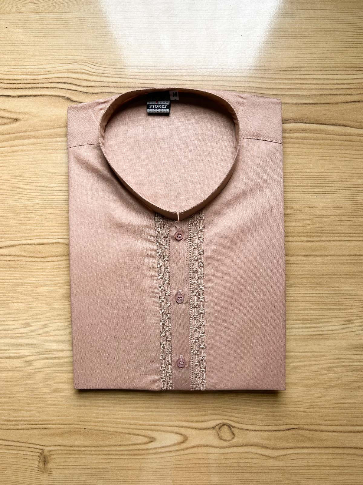 Peach Embroidery Kurta for Men MK20