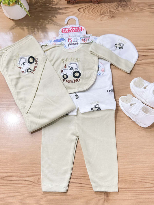0Mth - 3Mth Light Green 6Pcs Gift Set For Newborn HG NBGS363