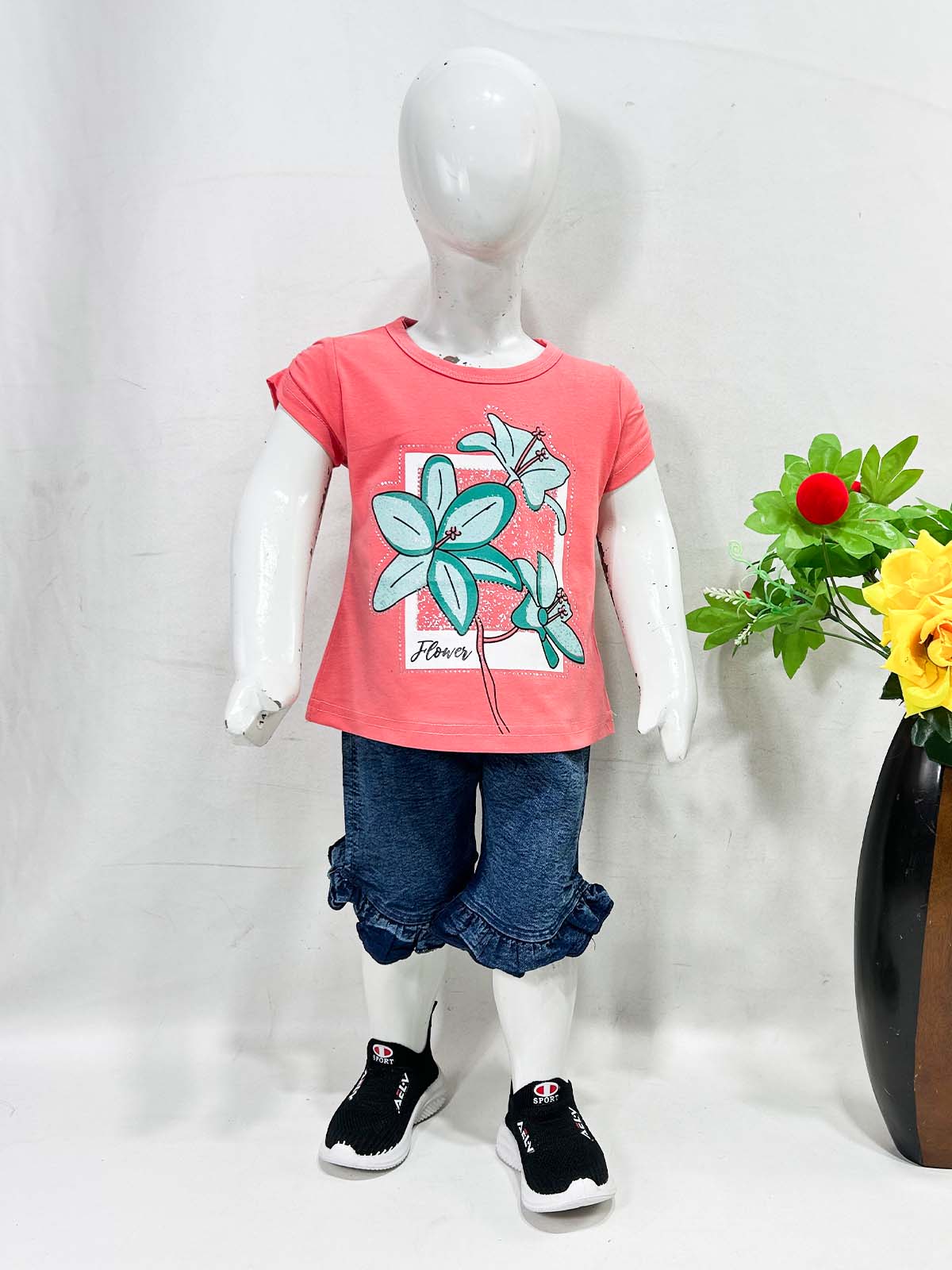 1Yr - 4Yrs Lilies Pink Suit For Girls SK GS413
