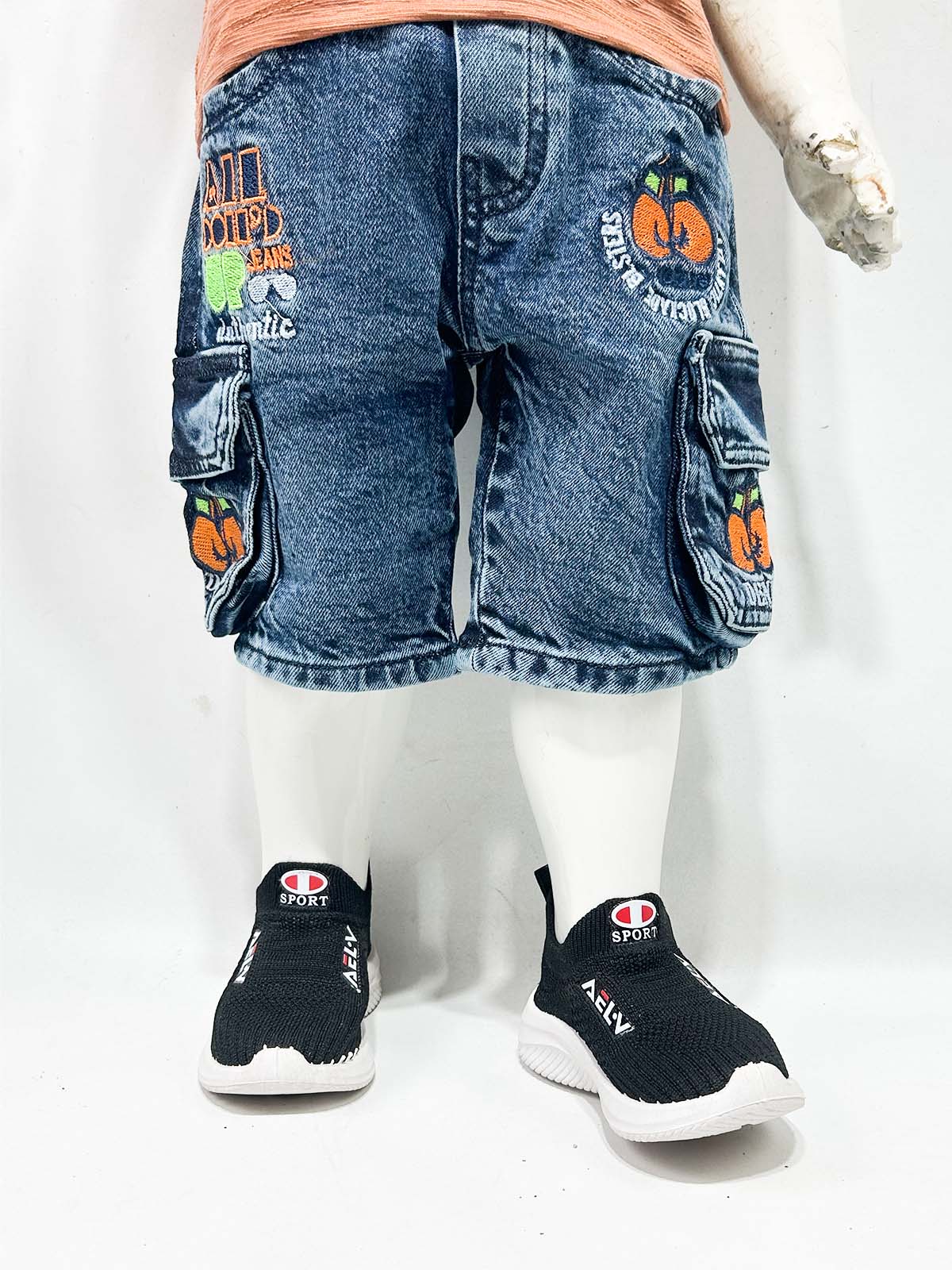 2Yrs - 16Yrs Blue Denim Jeans Short For Boys BJS11