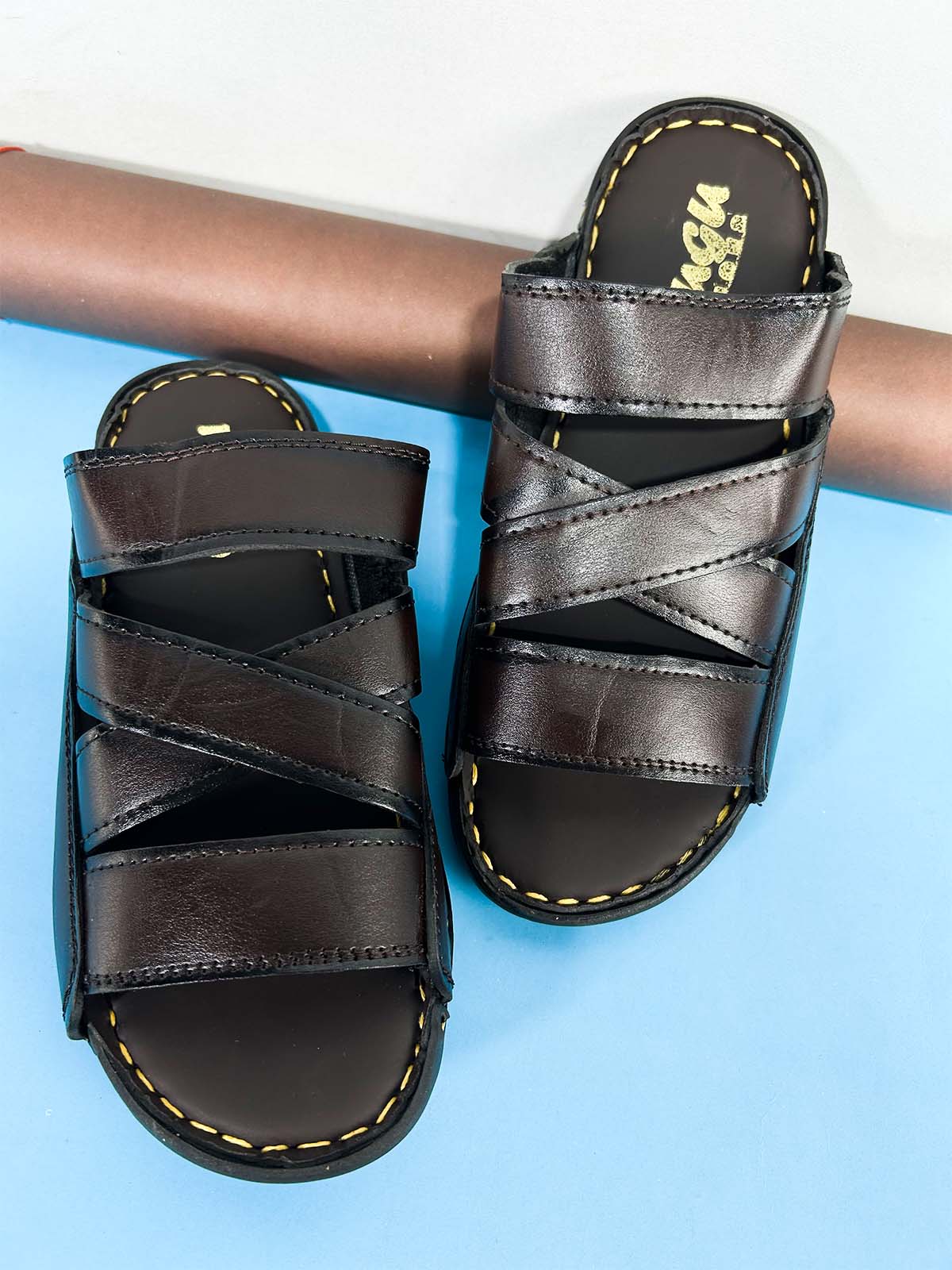 Brown Casual Slippers for Men MC124