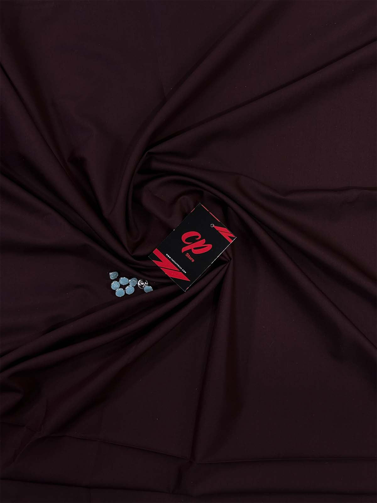 Burgundy Unstitched Kameez Shalwar For Men MUF151