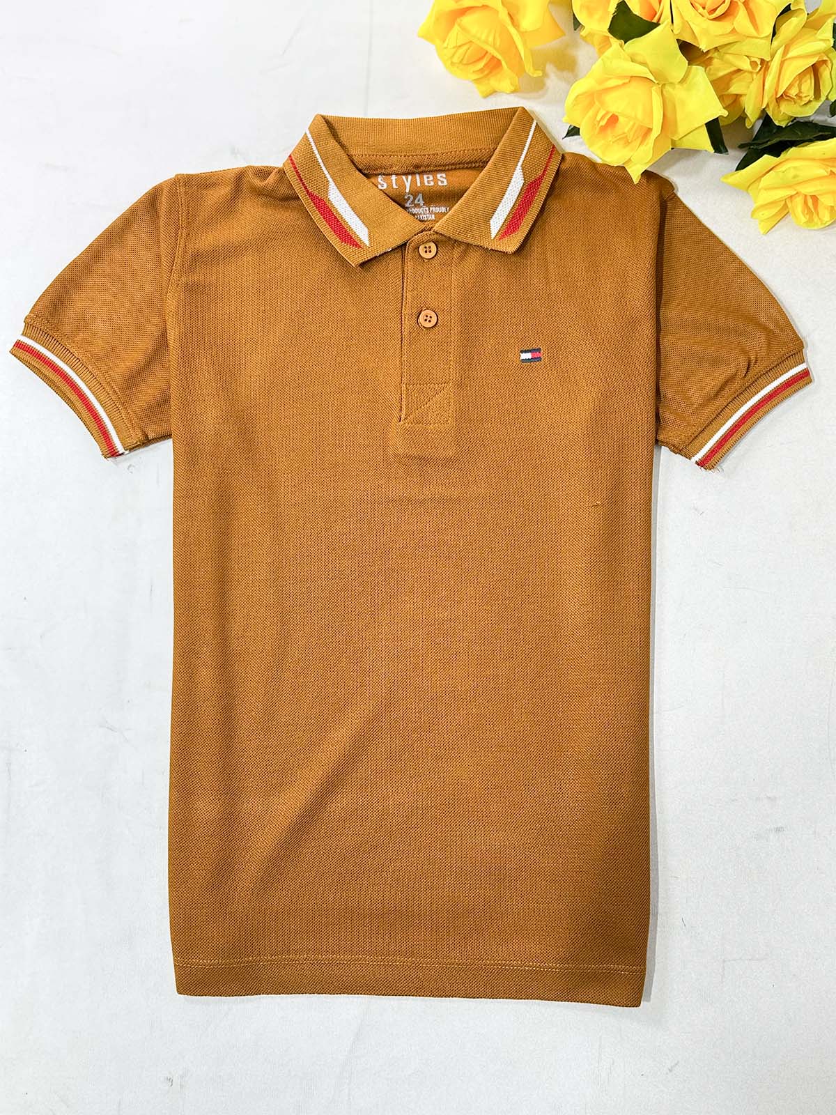 4Yrs - 8Yrs Yellow Polo T-Shirt For Boys BTS158