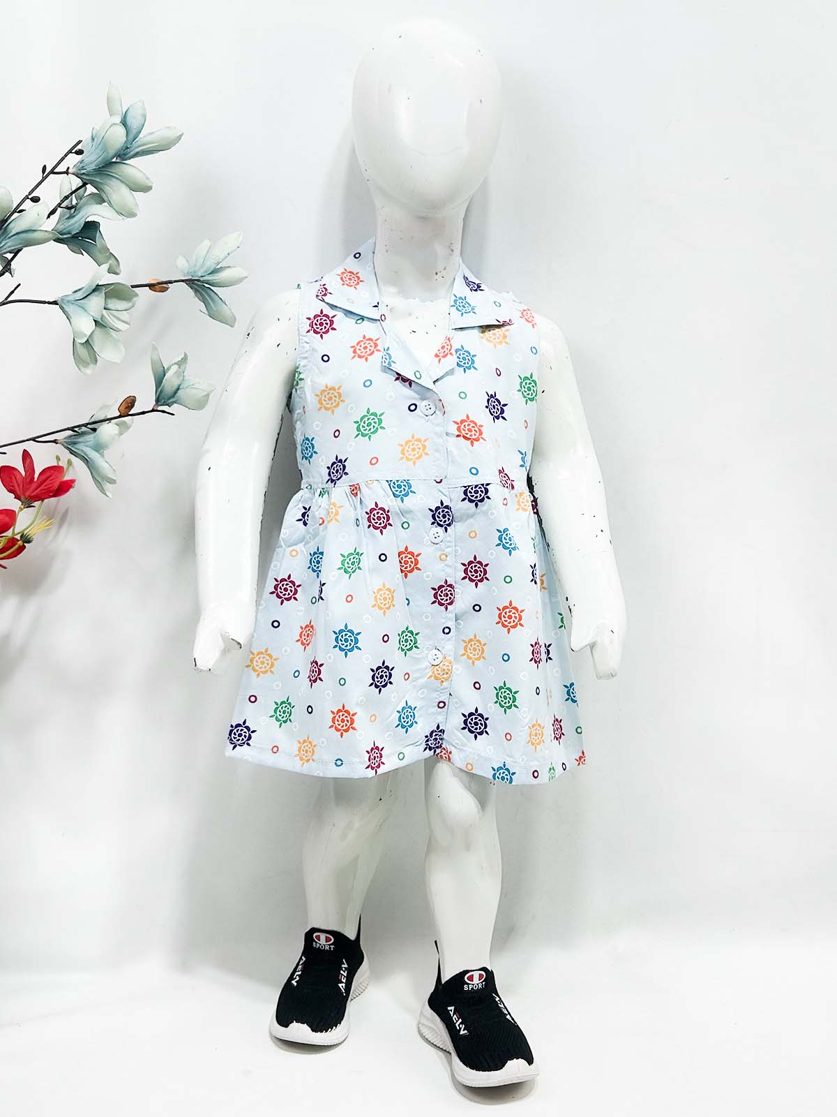 1Yr - 9Yrs Blue Frock For Girls NG GF55