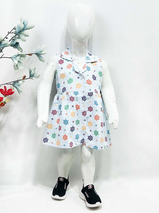 1Yr - 9Yrs Blue Frock For Girls NG GF55