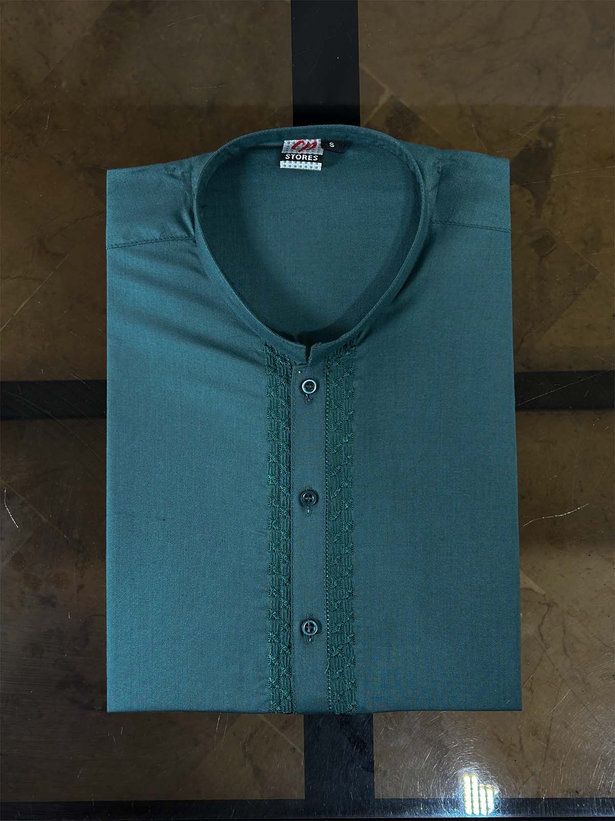 Green Embroidery Kurta for Men MK22
