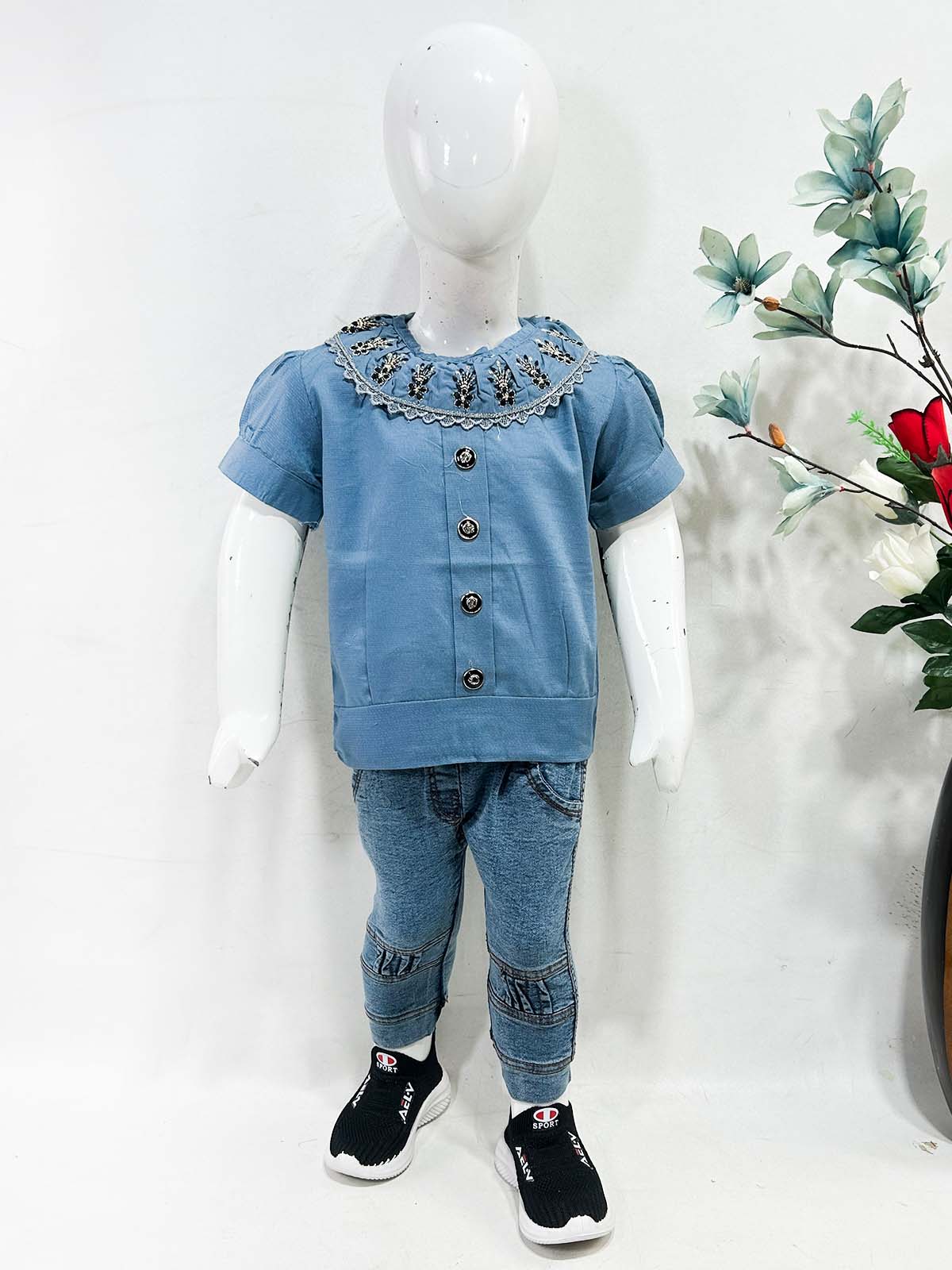 1Yr - 4Yrs Blue Suit For Girls OP GS429