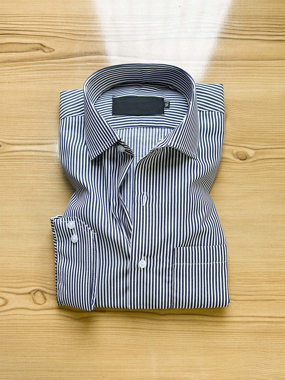 Black Lines Formal Dress Shirt For Men MFS422