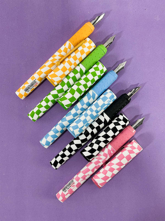 Pack Of 5 Multicolor Dux Checkered Ink Pen DX-250 PB240