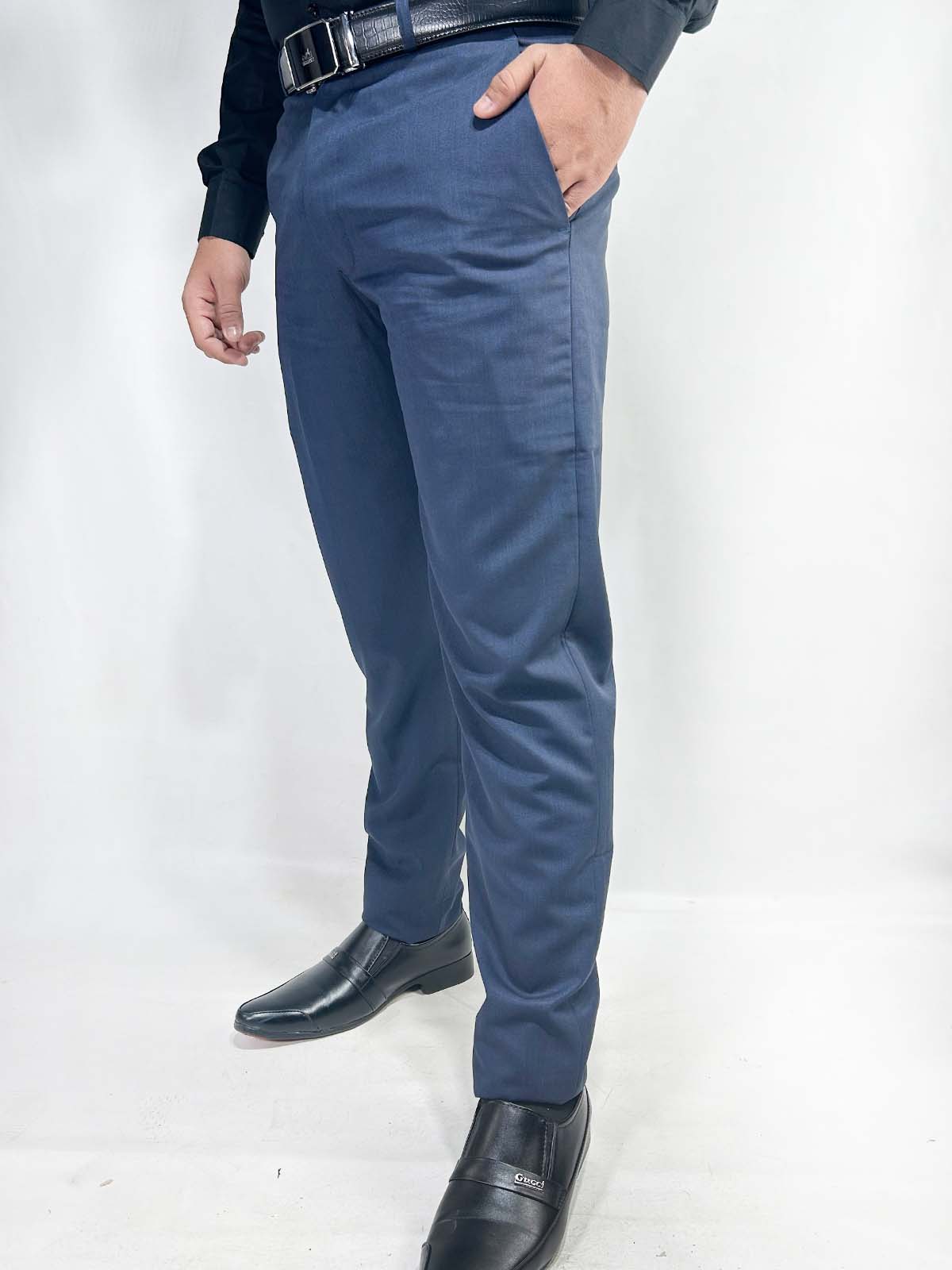 Dark Blue Formal Dress Pant For Men MFP90