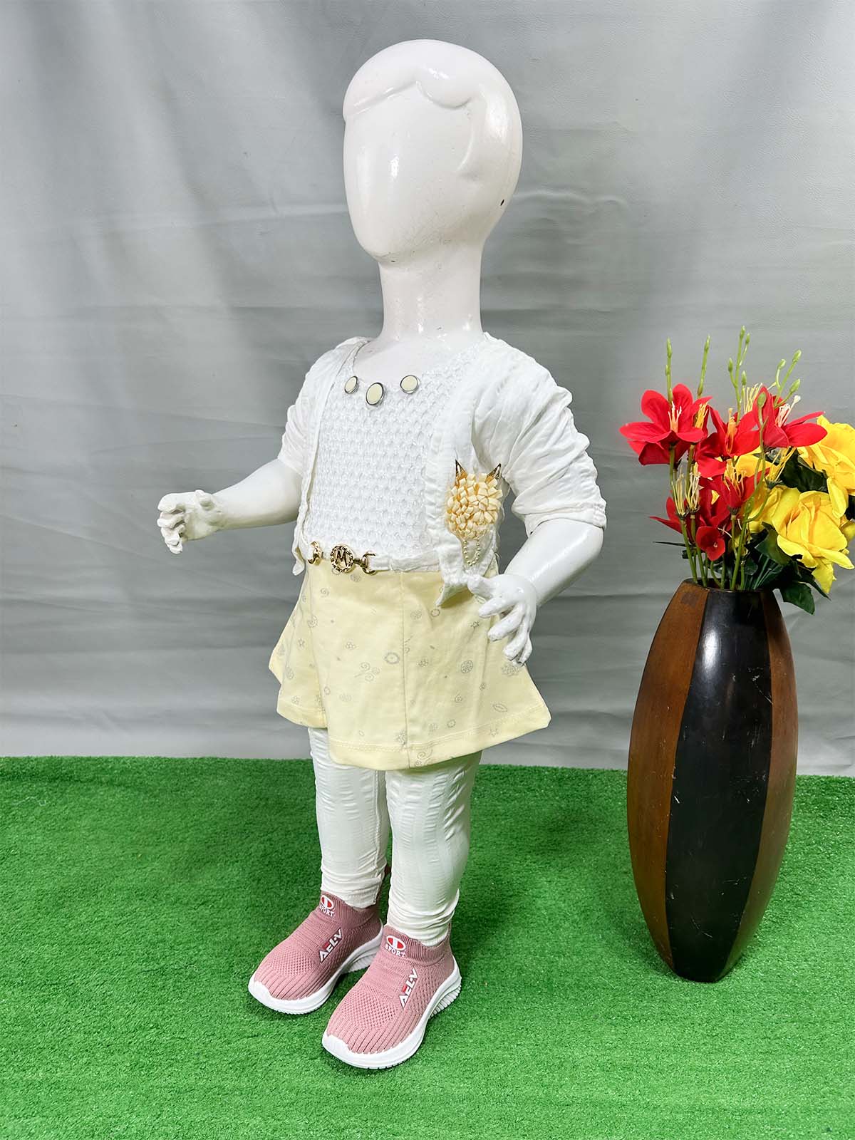 1Yr - 8Yrs Yellow Suit For Girls WG GS359