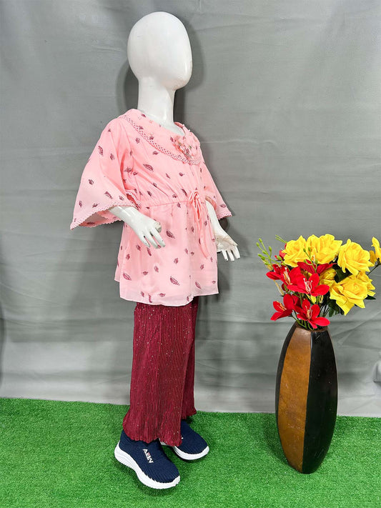 5Yr - 8Yrs Pink Suit For Girls WG GS365