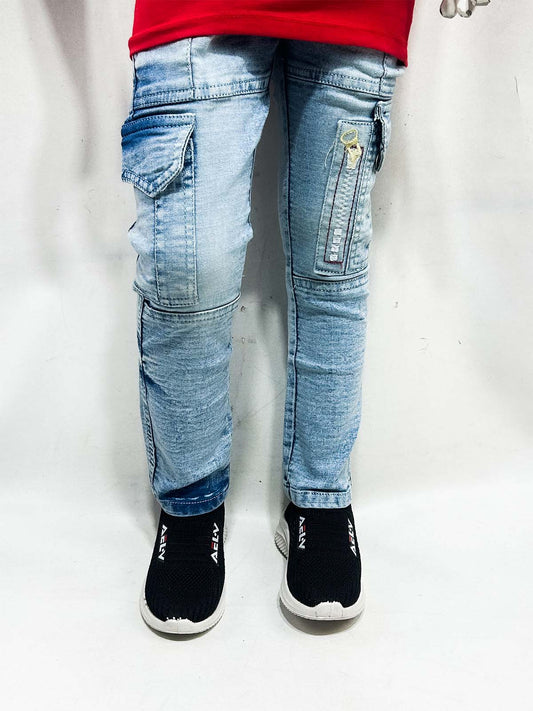 5Yrs - 16Yrs Light Blue Denim Jeans For Boys BJ43