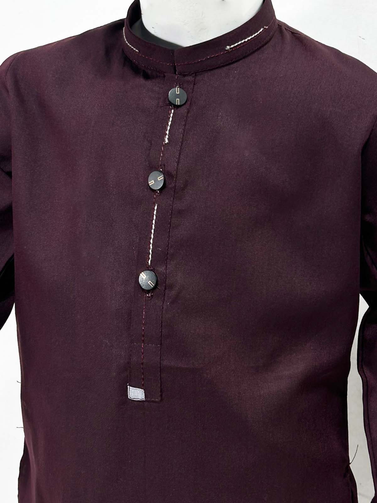 918 2Yrs - 16Yrs Maroon Kameez Shalwar Suit For Boys AM BKS180